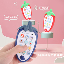 Childrens mobile phone toys one year old baby puzzle early education music can bite simulation Phone 6-12 months 8 boys and girls