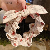 Hairband women wash face summer cute strawberry hair accessories bow hair band makeup mask hair hoop thin student