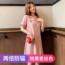 Radiation-proof maternity clothes Computer work summer office workers protective silver fiber loose dress for women