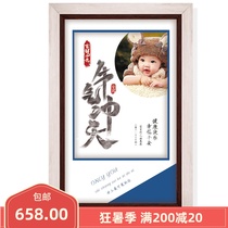 Beijing 2021 cattle fetal hair painting Newborn Baby Baby Baby Baby hair souvenir custom bull Air promotion