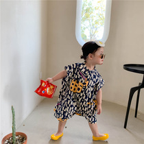 Girl Vest Conjoined Clothes Summer Dress 2022 Baby Girl Baby Han Van Children Sleeveless One-piece Pants Khaclothes Tide