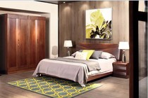 Huari VX6047 four-door wardrobe VX665301 bedside table VX660801 solid wood bed bedroom four-piece set