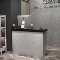 Cashier beauty salon clothing store milk tea flat barber counter small custom bar front desk table Simple and modern