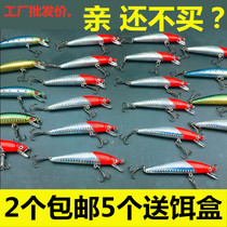 Lujah Bait Mino Floating Water Loud Pearl Noise Diving Freshwater Sea Water Fishing Bass Fish Teeterfish Black Fish Bait False Bait