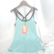 Foreign trade women sports leisure camisole double shoulder strap beauty back long vest quick clothes running yoga fitness clothes