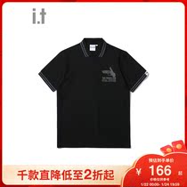 It R R G S men's POLO shirt 2021 summer new casual striped pistol printing 00246XG