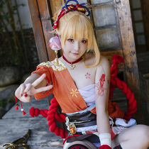 Meow house small shop Original God cos suit Nin the raccoon dog early pomelo Yuanhua dance night Palace cosplay game animation costume