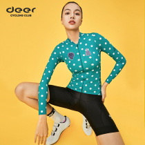 deer cycling clothing womens bicycle summer quick-drying short-sleeved mountain bike long-sleeved professional road bike top 2022 new products