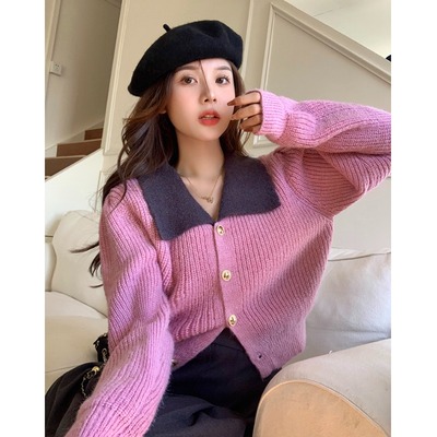 taobao agent Short woolen coat, jacket, demi-season cardigan, fashionable sweater, top, plus size, Chanel style, 2023 collection