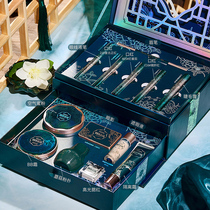 Oriental beauty flower west lipstick makeup gift box set skin care cosmetics full set official flagship
