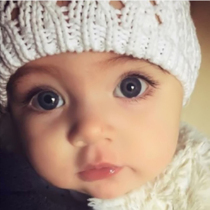Australian big-eyed baby anti-sky eyelashes poster cute female baby cute baby picture pregnant women early education wall sticker beautiful