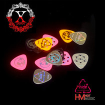 Nissan hide Signature Guitar Paddles X-Japan Limited Edition Silver color-changing necklace paddles