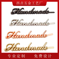handmade metal signs custom sign nameplate hardware luggage accessories handmade bag letter plate