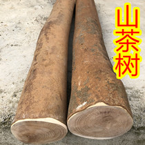 Slingshot fork raw material log oil tea wood oil tea tree wood large diameter handicraft material carving material diy