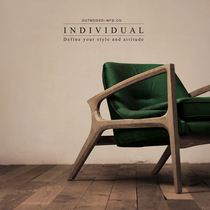 Original) INDIVIDUAL Oak sofa Chair Lounge Chair