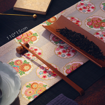 Retro National style Japanese classical Zen tea mat tea cloth Chinese table mat table flag tea tablecloth Ruyi fabric incense mat