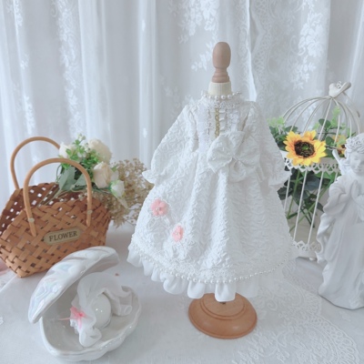 taobao agent [XMYA] BJD baby clothing four or six points skirt giant baby dress big six points small cloth salon white simple