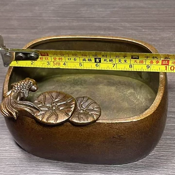 古玩銅器収蔵擬古純銅金魚筆洗灰皿硯台包漿老道家庭書房置物 古玩銅器収蔵擬古純銅金魚筆洗灰皿硯台包漿老道家庭書房置物 古玩銅器