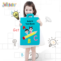 jollybaby Montessori early education puzzle book Baby literacy book book early education cant tear bad toys parent-child