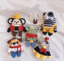 Handmade DIY crochet doll 439 A Yaos Zoo Chinese electronic illustration tutorial Cute doll doll popularity