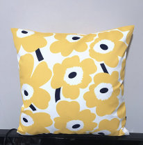 New middle number flower compound inclined polyester non-MARIMEKKO Nordic pattern holding pillow cover 45CM