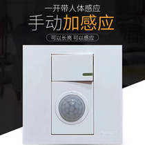 86 - Type 86 - open double - controlled sensor switch with light - controlled infrared induction plus switch smart delay panel