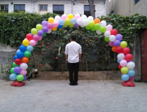 Balloon arch bracket folding opening wedding celebration wedding creative birthday decoration balloon rainbow door