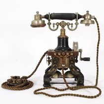 Western antique Swedish Ericsson Eiffel Tower L M Ericsson1895 Original Hand Canned Telephone