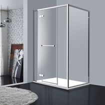 Rose Island shower room TO simple all-inclusive frame solution mirror light elegant black rose golden glass 10mm