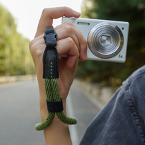 cam-in cotton fabric fast removal camera wrist belt for Rico GR2 Canon g7X2 Sony black wrist hanging rope