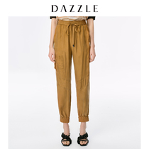 Dazzle Disu 2020 summer new type of copper ammonia silk drape feeling Leggings straight tube tooling pants for women 2c2q4041n
