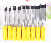 Multifunctional professional woodwork chisel DIY hand beat wood chisel flat chisel flat wood carving chisel set Iron flat shovel
