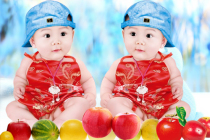 Twin babies Foreign BB posters Newborn baby pictures Pictorial photos Pregnant women preparing for pregnancy and prenatal education pictures wall stickers