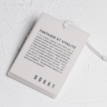 Clothing tag custom-made special paper folded rounded design fashion trademark tag custom-made clothing tag custom-made