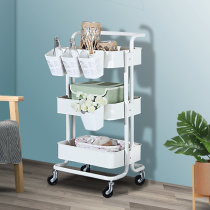 Beauty salon trolley three-layer skin management special tool car hairdressing nail art mobile storage cart rack