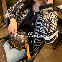  sandro asw small fragrant knitted cardigan womens 2021 new Korean loose all-match short sweater jacket trend