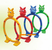 Kindergarten plastic drill ring drill hole toy Children cartoon Hurdle Physical exercise arch Indoor and outdoor crawling game