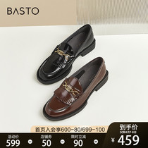 Thyme 2022 Spring new mall Same-style Fashion Streaming Sulefoe Shoes Small Leather Shoes Women Single Shoes WMN13AA2