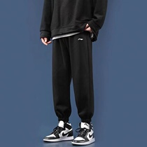 Li Ning sports pants mens pants 2022 spring new close-up sweatshirt casual long pants loose bunches small leggings