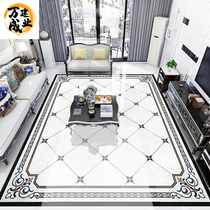European-style living room parquet floor tiles 800x800 corridor aisle mosaic infinite spelling minimalist tiles jigsaw tiles jigsaw tiles