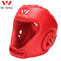 Jiurishan boxing helmet professional boxing competition AIBA protective gear helmet Sanda Muay Thai training head cover