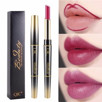 Double-headed lipstick lip liner Li Jiaqi recommends waterproof and long-lasting moisturizing non-stick cup white thin tube artifact for beginners