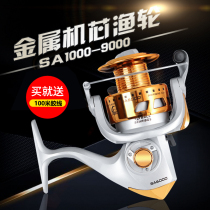 12 Shaft Metal Fishing Wheels All-metal Head Fishing Wheels Road Subspinning Wheel Fish Wheels Drop Wheels Sea Bar Throw pole Rod Pulley Fishing Rod