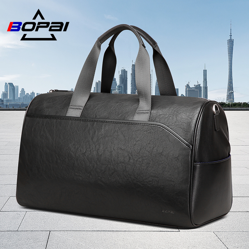 BOPAI Bo Travel Bag Men's Handbag Sports Fitness Bag for Business, Large Capacity Short-distance Travel Bag
