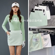 Korean FOOTJOY golf uniform women 21 autumn golf Korean version of minimalist sports bag hip skirt