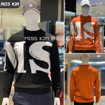 Korea Munsingwear Wanxingwei 21 autumn golf uniform mens round neck letter pullover sweater