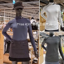 Korea MASTERBUNNY golf suit 21 autumn female collar anti-UV slim base long sleeve T-shirt