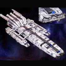 Childrens handmade origami DIY assembly three-dimensional 3D paper model Spaceship Aircraft Spaceship Starship
