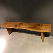 Log bench Dining chair Irregular solid wood bench Original ecological TV cabinet Custom pine shoe change bed tail stool