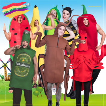 Halloween cockroach banana poo beer hot dog watermelon insect evil funny cartoon dolls for men and women costumes